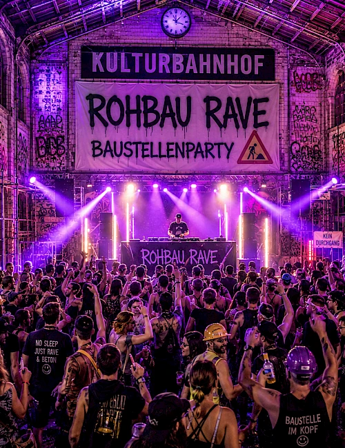 Baustellenparty Rohbau Rave